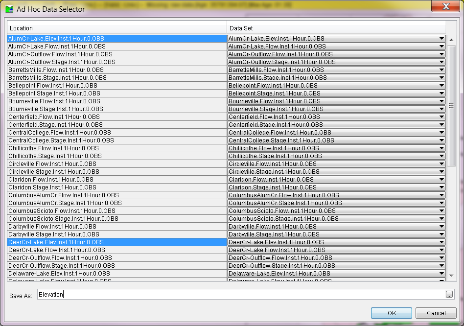 Figure 7-4. Example Data Validation List