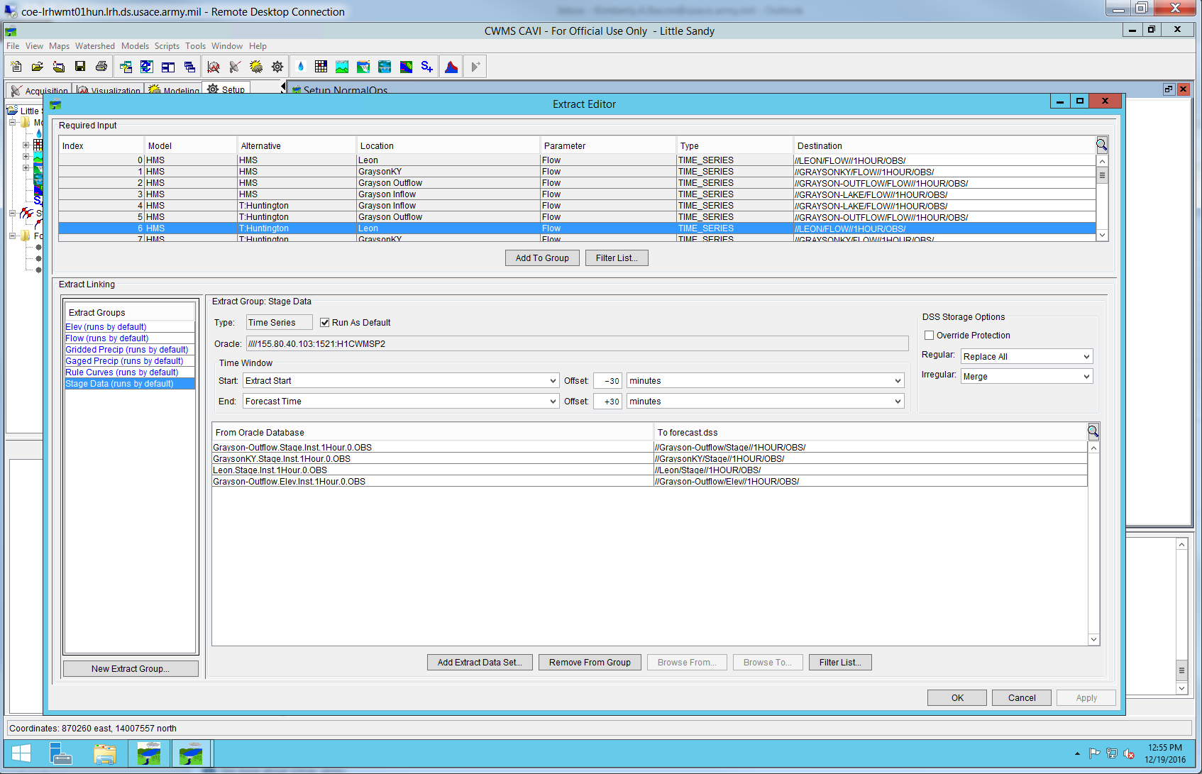 Figure 7-6. Example Extract Editor