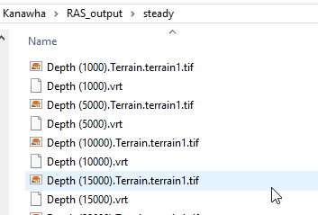 Figure 3-2. Steady Flow Profile File Naming Example